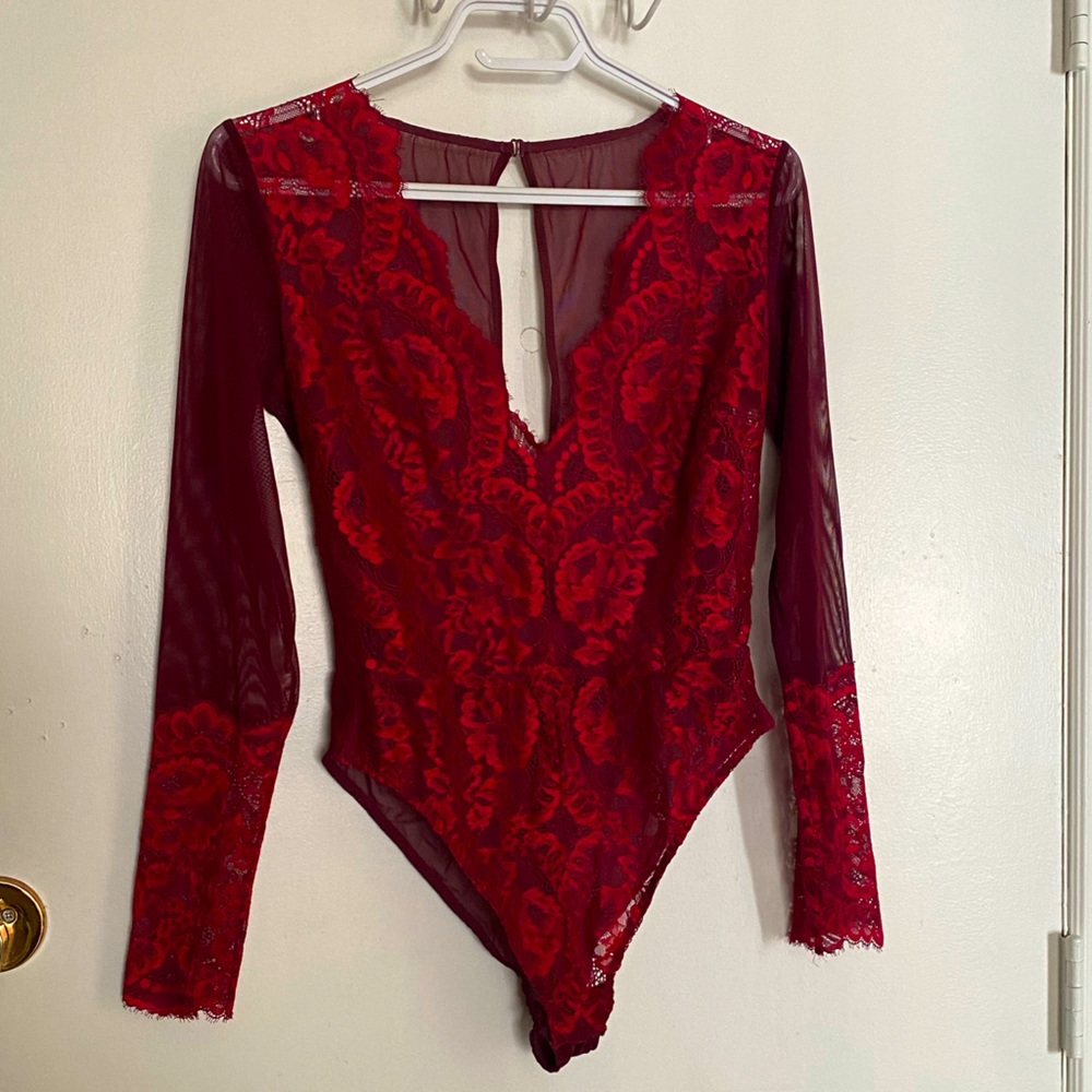 La Sensa - Red Lace Bodysuit